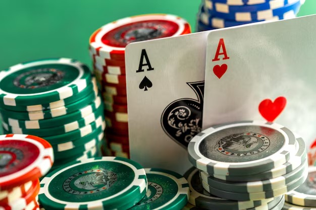 Ceme online dealer interface showing cards and community card